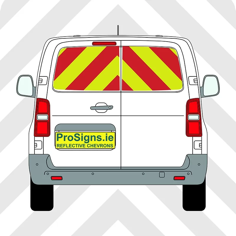 Citroën Dispatch 2017–Present Chevron Kit – Windows Only – Segmented or Flooded Format – Engineer Grade or Prismatic Reflective Material – Double Doors