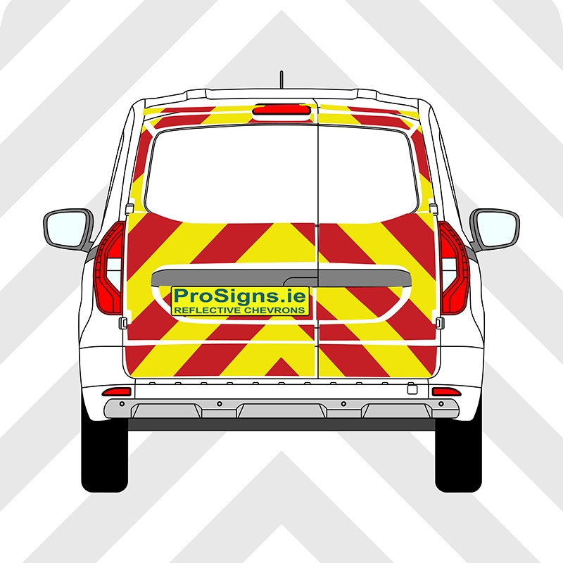 Nissan Townstar 2022–Present Chevron Kit – No Windows – Segmented or Flooded Format – Engineer Grade or Prismatic Reflective Material – Double Doors