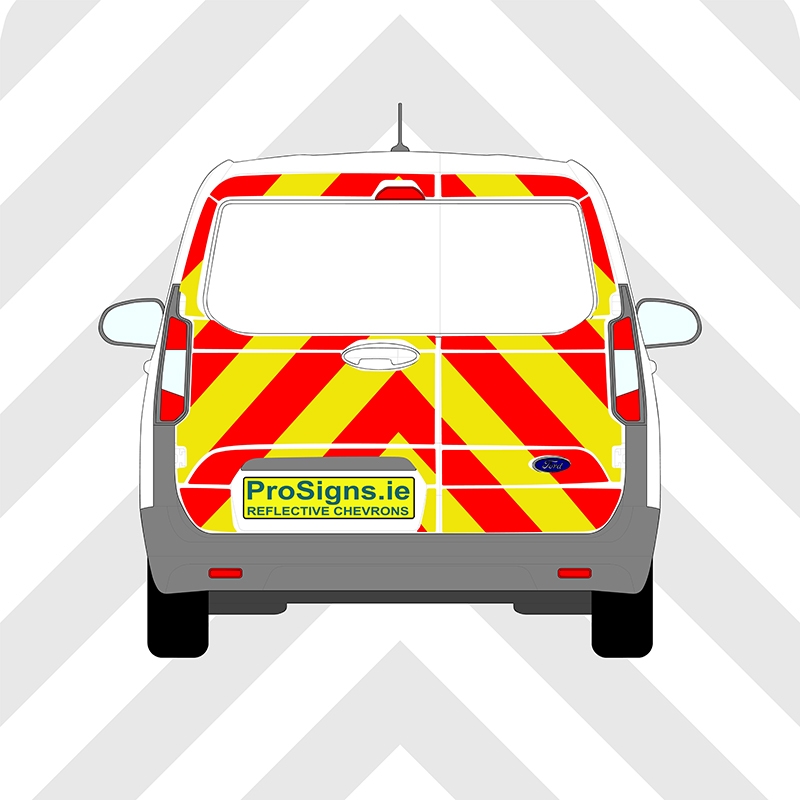 Ford Courier 2024 – Present Chevron Kit – No Windows – Segmented or Flooded Format – Engineer Grade or Prismatic Reflective Material – Double Doors