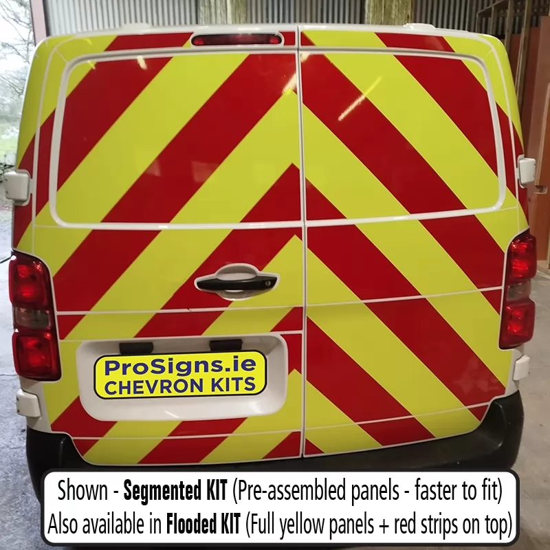 Fiat Scudo 2022–Present full rear chevron kit fitted (double rear doors)