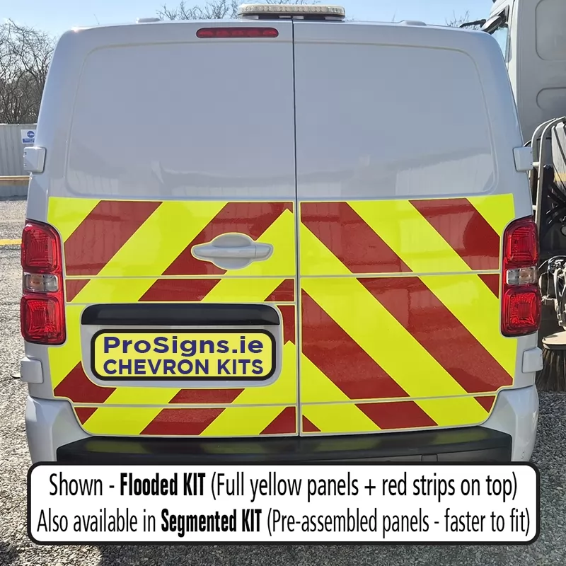 Fiat Scudo 2022–Present half rear chevron kit fitted (double rear doors)