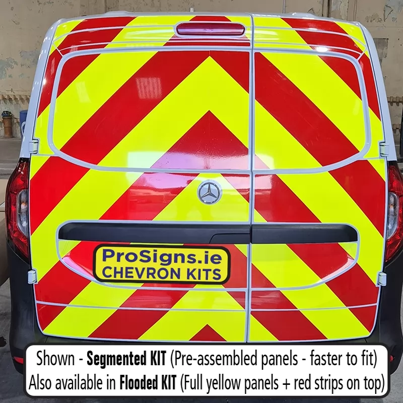 Mercedes Citan 2022–Present full rear chevron kit fitted (double rear doors)