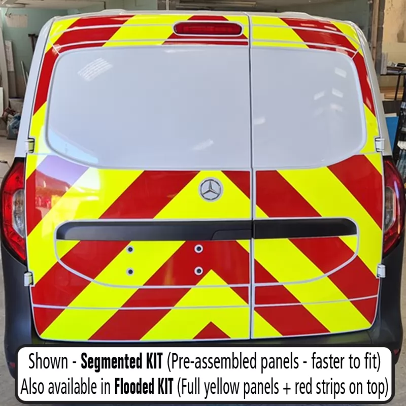 Mercedes Citan 2022–Present no windows full rear chevron kit fitted (double rear doors)