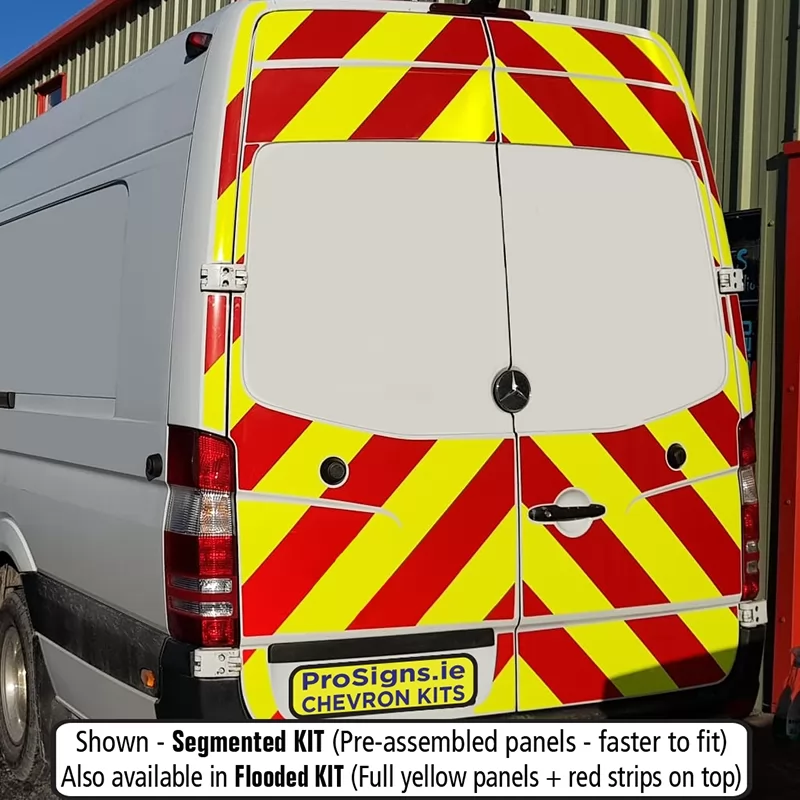 Mercedes Sprinter 2006–2018 MR (H2) no windows full rear chevron kit fitted (double rear doors)