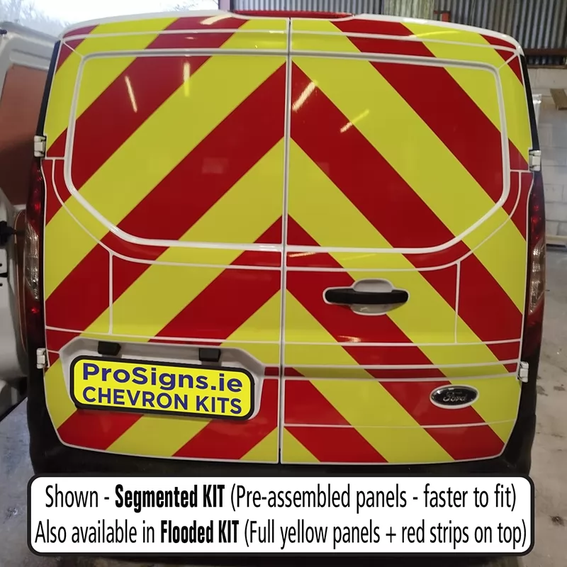 Ford Connect 2012–2024 full rear chevron kit fitted (double rear doors)