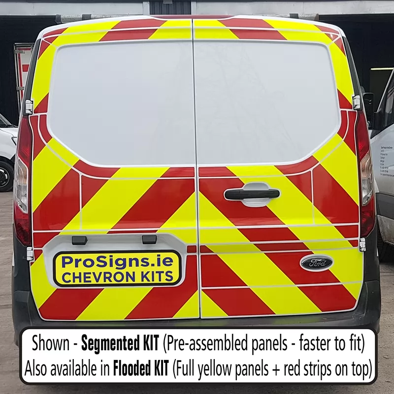 Ford Connect 2012–2024 no windows full rear chevron kit fitted (double rear doors)
