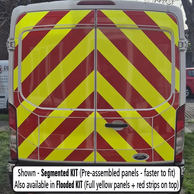 Ford Transit 2014–Present MR (H2) full rear chevron kit fitted (double rear doors)
