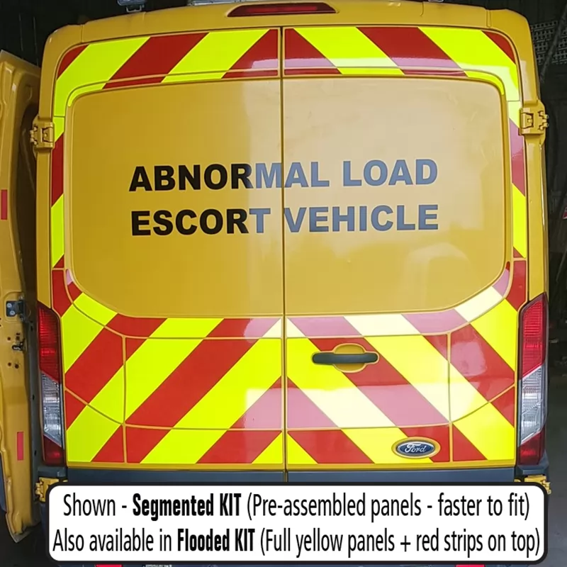 Ford Transit 2014–Present MR (H2) no windows full rear chevron kit fitted (double rear doors)