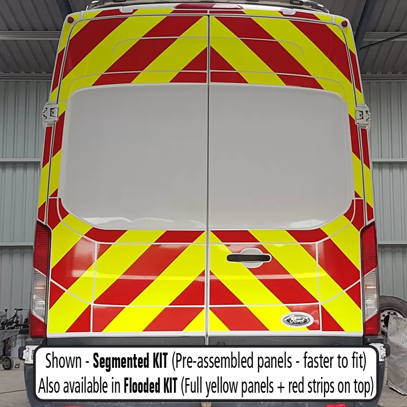 Ford Transit 2014–Present HR (H3) no windows full rear chevron kit fitted (double rear doors)