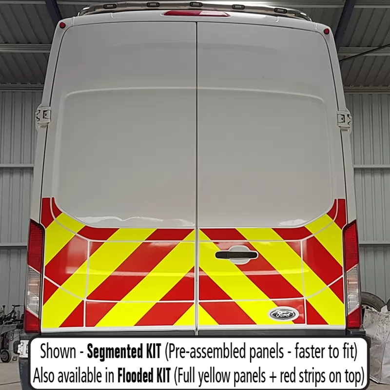Ford Transit 2014–Present HR (H3) half rear chevron kit fitted (double rear doors)