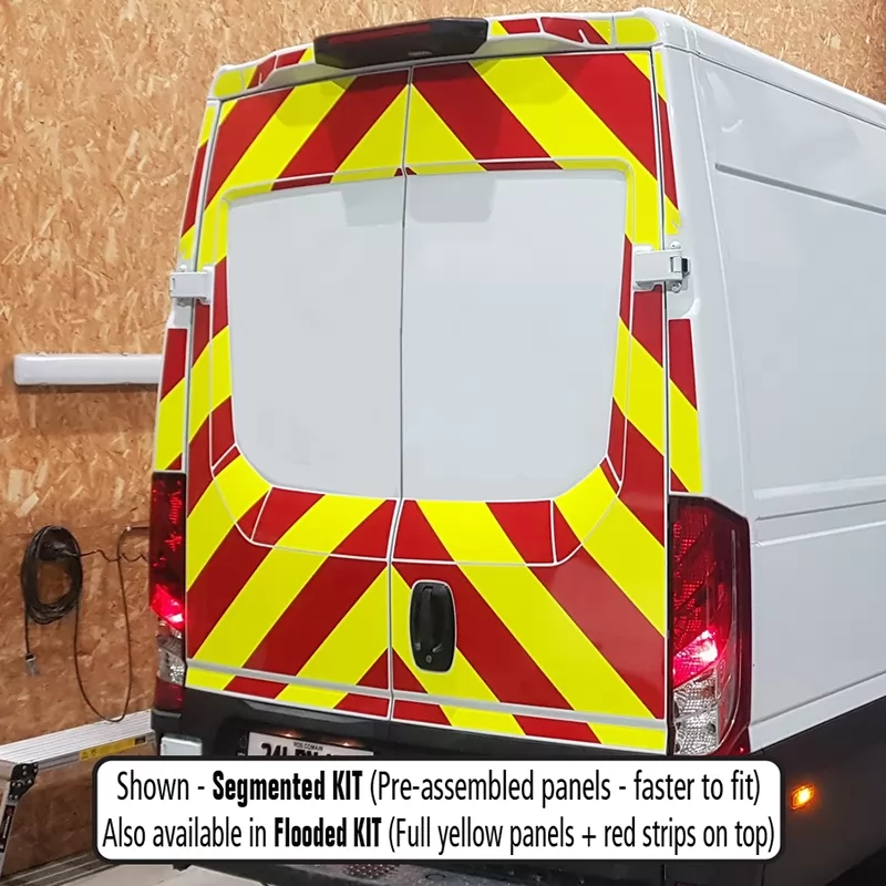 Iveco Daily 2014–Present MR (H2) no windows full rear chevron kit fitted (double rear doors)