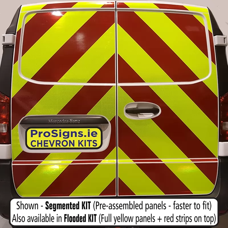 Mercedes Vito 2015–Present full rear chevron kit fitted (double rear doors)