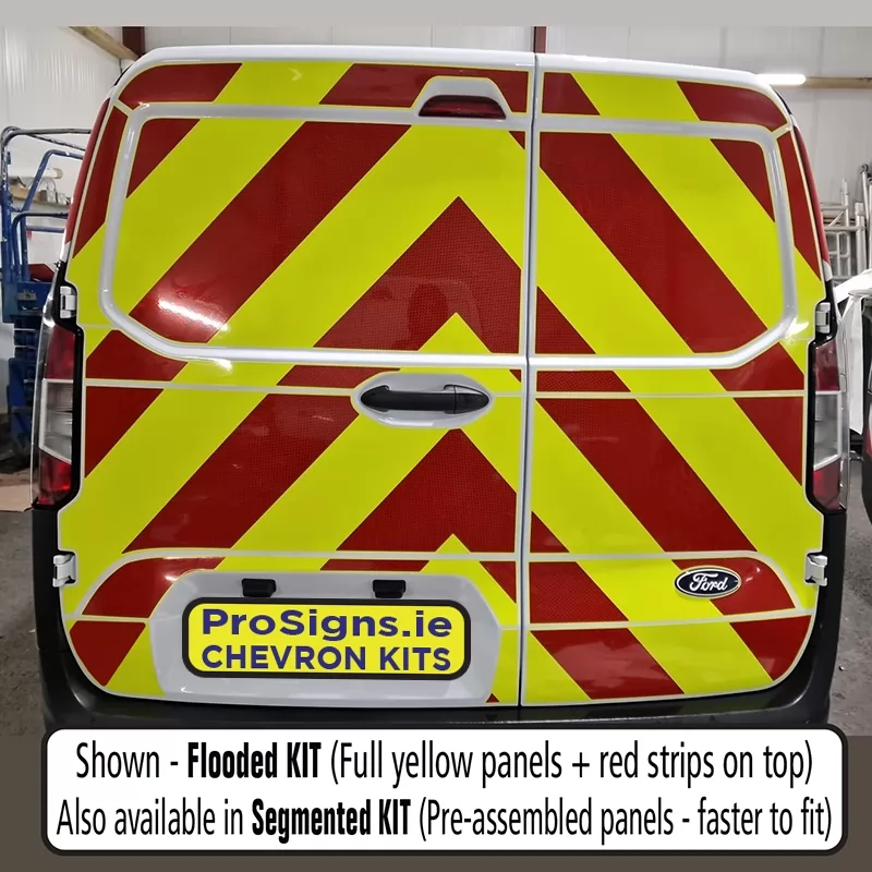 Ford Courier 2024–Present full rear chevron kit fitted (double rear doors)