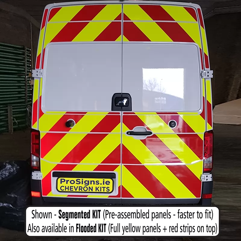 MAN TGE 2018–Present MR (H2) no windows full rear chevron kit fitted (double rear doors)