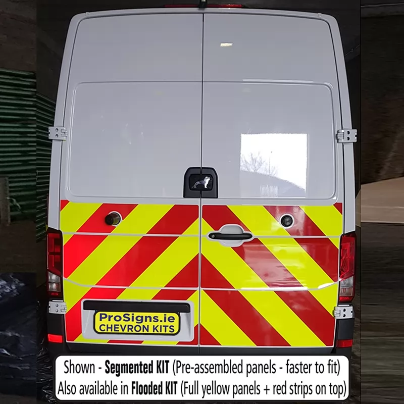 MAN TGE 2018–Present MR (H2) half rear chevron kit fitted (double rear doors)