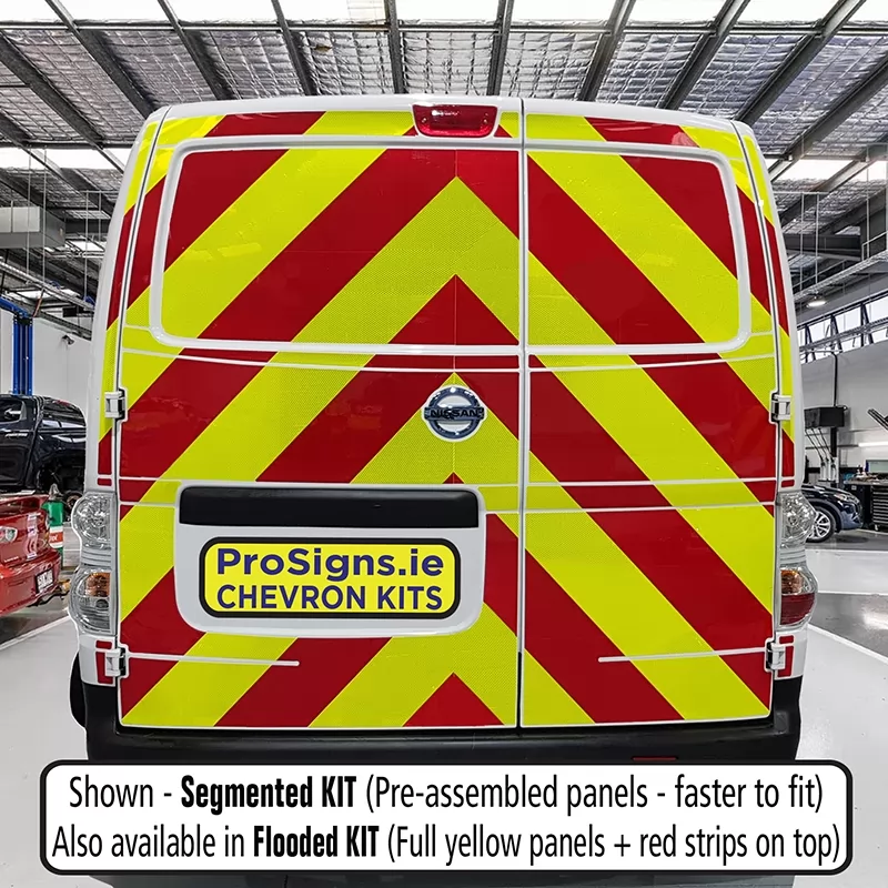 Nissan NV200 2009–2019 full rear chevron kit fitted (double rear doors)