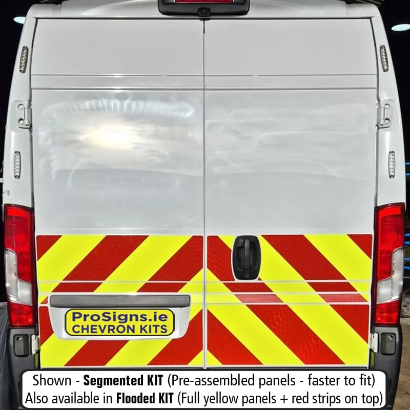 Citroën Relay 2006–Present half rear chevron kit fitted (double rear doors)