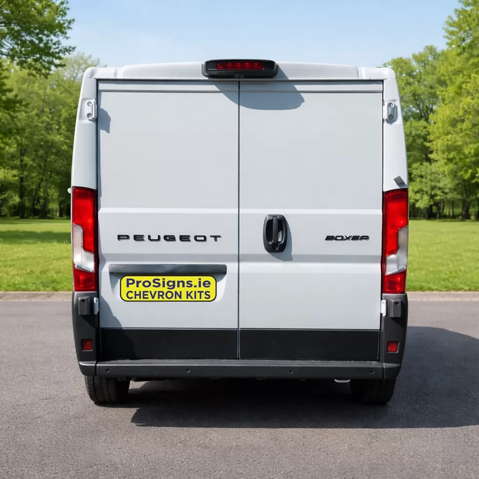 Peugeot Boxer 2006–Present LR (H1) rear view van (double rear doors)
