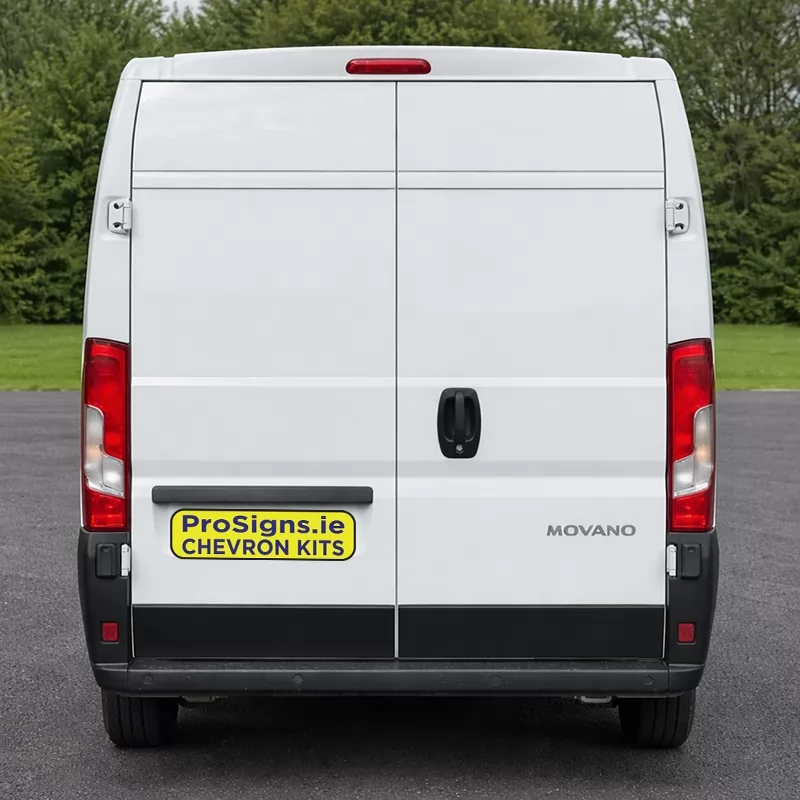 Opel Movano 2022–Present MR (H2) rear view van (double rear doors)