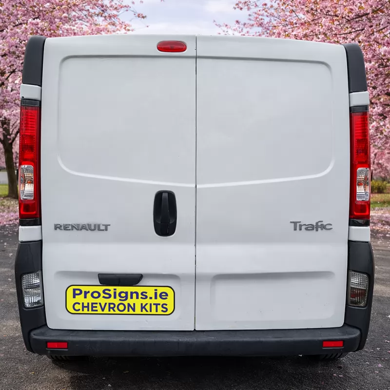 Renault Trafic 2001–2014 LR (H1) rear view van (double rear doors)