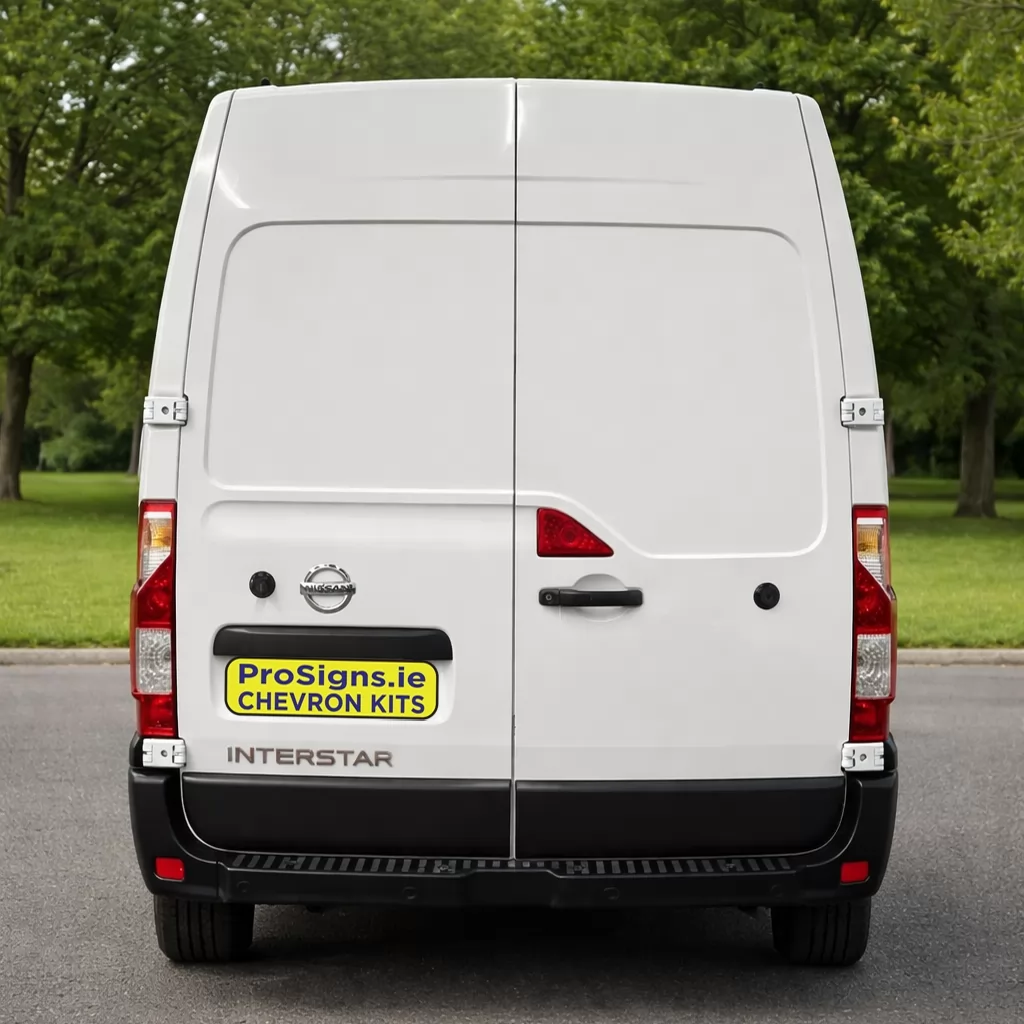 Nissan NV400 / Interstar 2010–2024 MR (H2) rear view van (double rear doors)