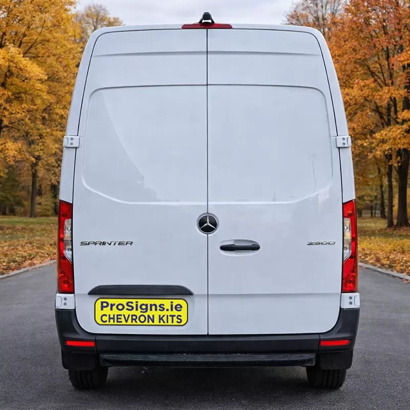Mercedes Sprinter 2019–Present MR (H2) rear view van (double rear doors)