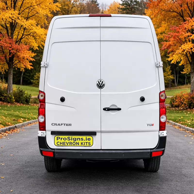 Volkswagen Crafter 2006–2017 MR (H2) rear view van (double rear doors)