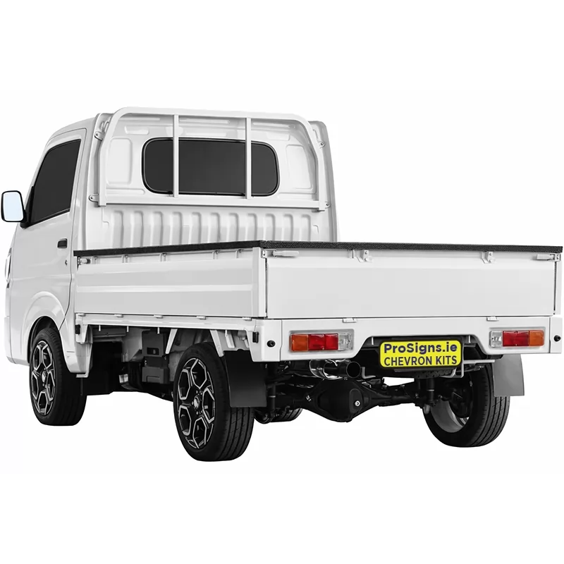 Pickup tailgate rear view (single rear panel)