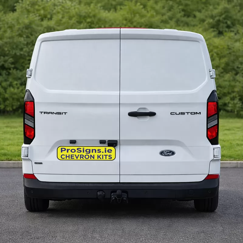 Ford Custom 2024–Present LR (H1) rear view van (double rear doors)