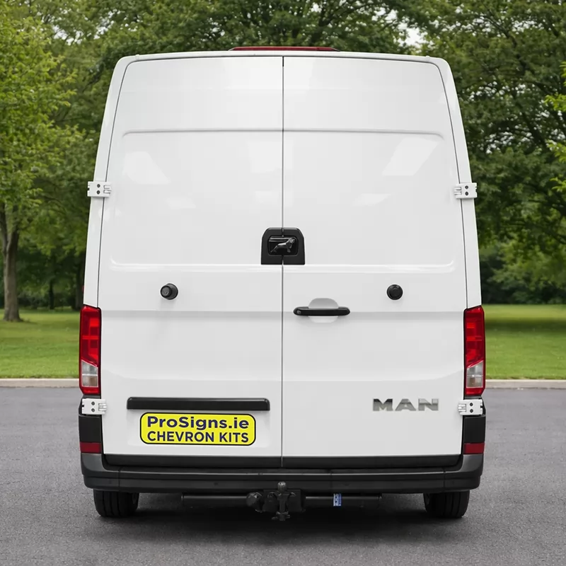 MAN TGE 2018–Present MR (H2) rear view van (double rear doors)